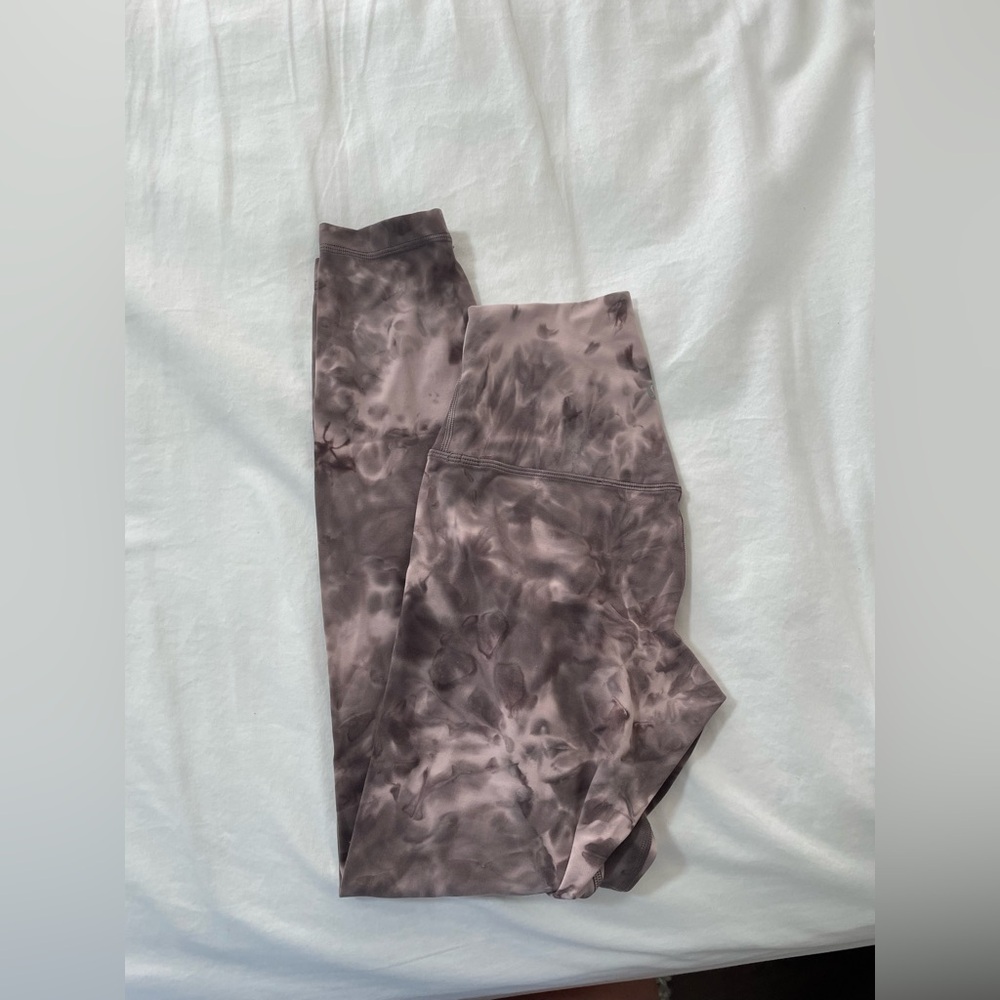 Lululemon Align Tie-Dye Leggings - Gray and Black